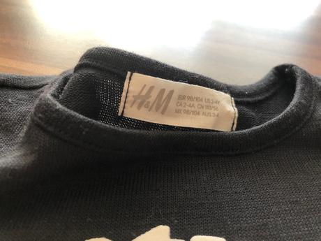 Unicorn pletene tricko, h&m,110