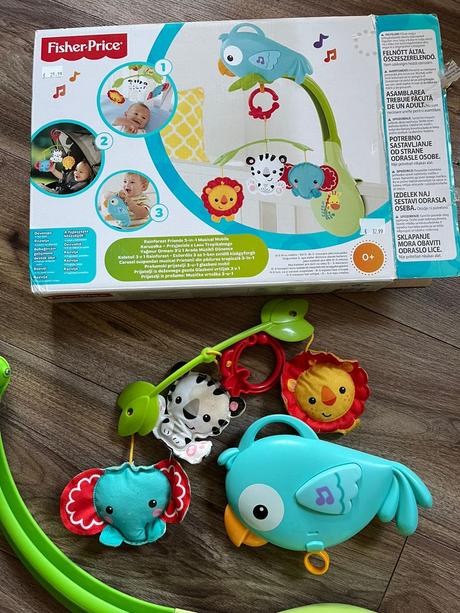 Fisher-price rainforest 3-in-1 musical mobile, 
