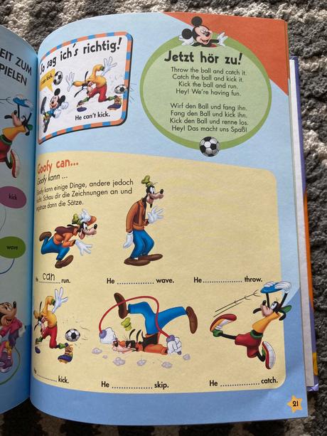 Disney's magic english mit cd my day mein tag, 