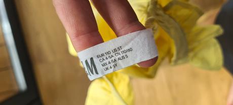 Hm žlte letne šatky, h&m,110