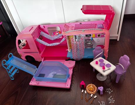 Mattel barbie dream camper veľký karavan, 