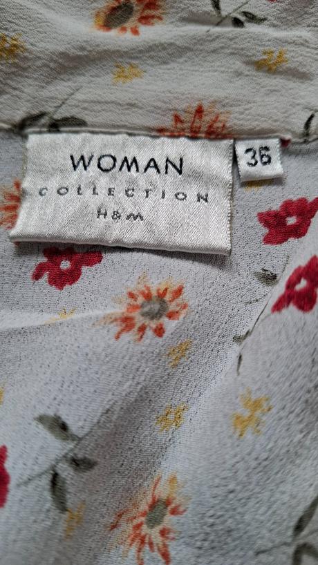 Kvietkovaná blúzka, h&m,36