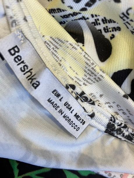 Farebné crop tričko bershka (l), bershka,l