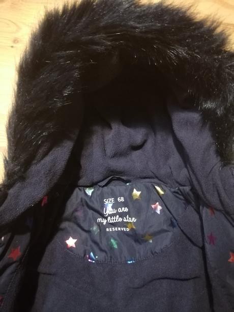 Zimná jesenná dievčenská bundička 68, reserved,68