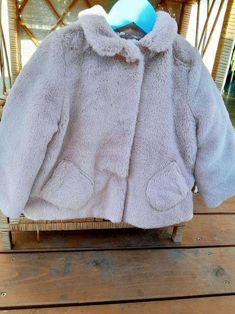 Zara kožušinový kabát, zara,98