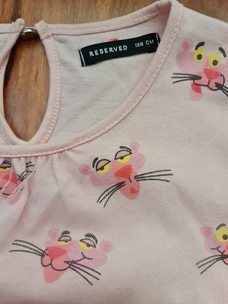 Šaty s ružovým panterom, veľ. 128, zn. reserved, reserved,128