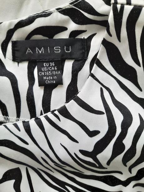 Čierno biele šaty amisu č.36, amisu,36