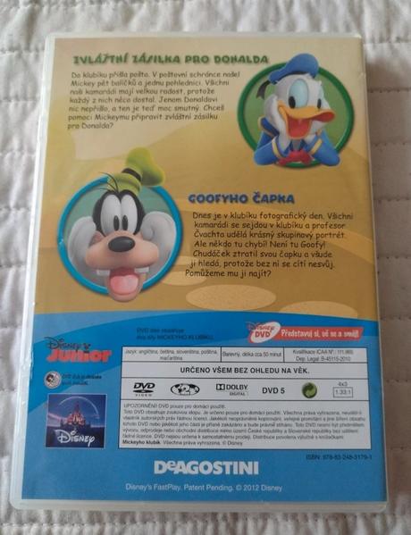 Detské dvd mickeyho klubík,