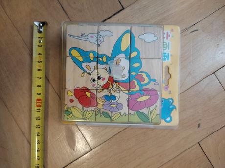 Drevene kocky, zvieratka, 