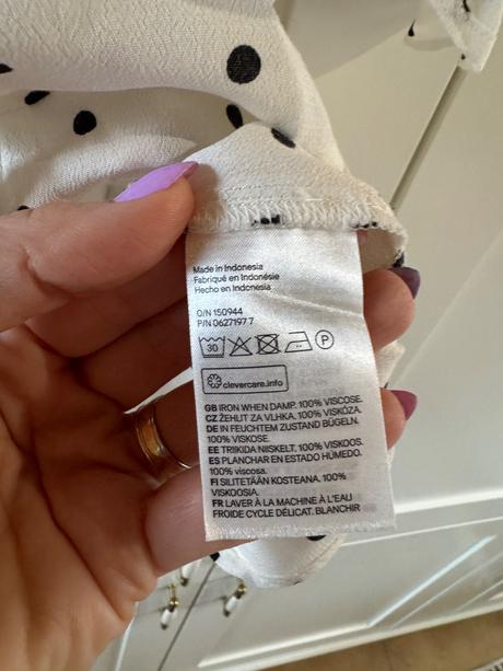 Bodkovaný top 38, h&m,38