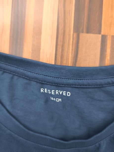Modré tričko reserved 164 nové, reserved,164