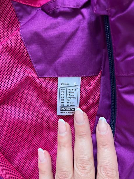 Prechodna bunda pre dievca, decathlon,140