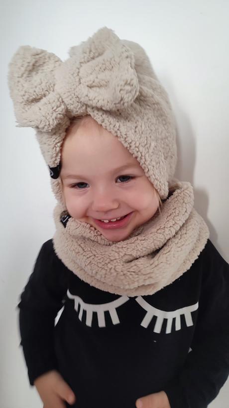 Teddy set turban a nákrčník, <50 - xxxl