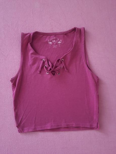 Tričko - crop top, new yorker,m