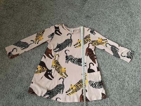 Lindex tunika s vreckami mačičky 98, lindex,98