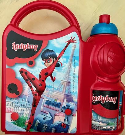 Čarovná lienka desiatnik a fľaša 2v1,