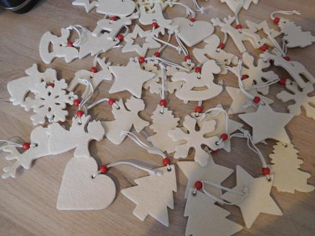 Filcové vianočné ozdoby viac kusov, nové,, 