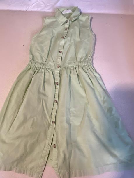 Bledozelené šaty, h&m,140