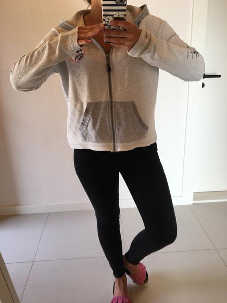 Padnuta mikinka do pasu - roxy, roxy,s