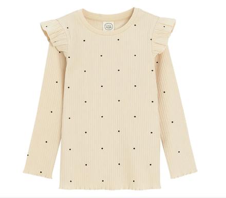 Dievčenský top s volánikmi klárika, coolclub,98 / 104 / 110 / 116 / 122