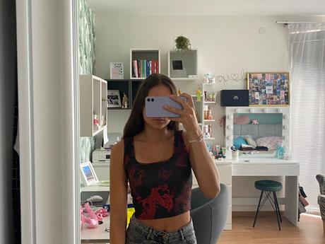 Dievčenský top na leto, s