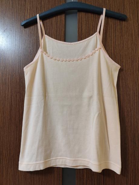 Elegantné bavlnené tielko marhuľovej farby, veľ.l,, l