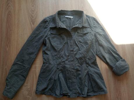 Košeľovy kabátik s roll up rukávmi, only,m