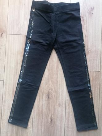Legínky s flitrami č.134/140, h&m,134
