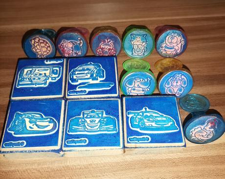 Pečiatky mcqueen a zvieratká, 