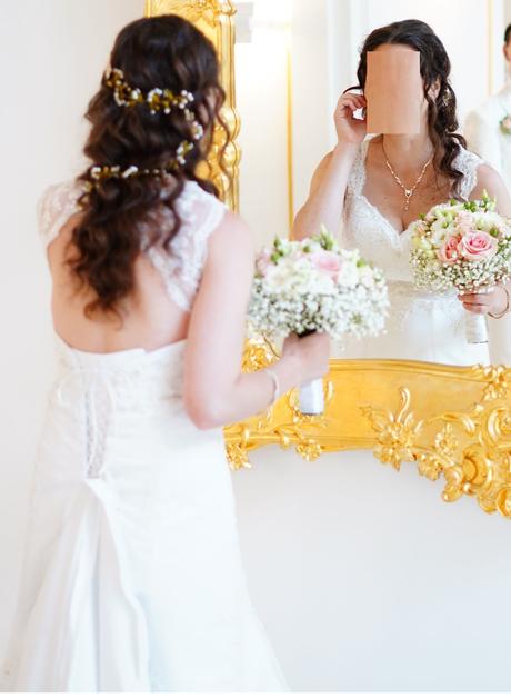 Predám nádherné svadobné šaty, 38