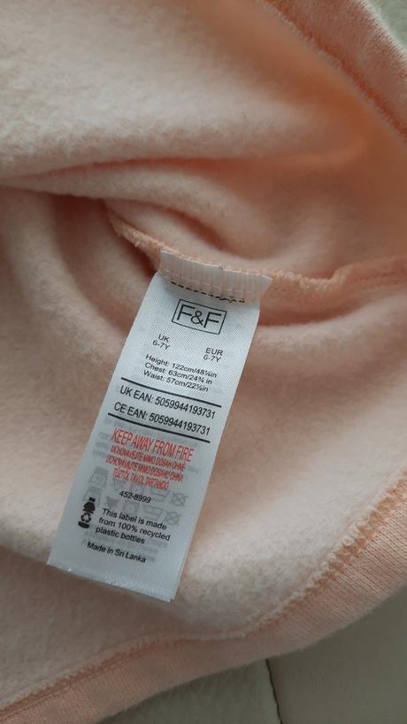 Hrubšie šaty f&f 122, f&f,122