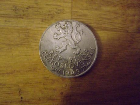 Strieborná čsl. pamätná minca z r.1949, 