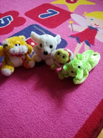 Plysove hracky male, 