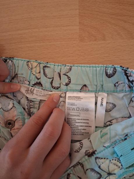 Dievčenské šortky, h&m,134