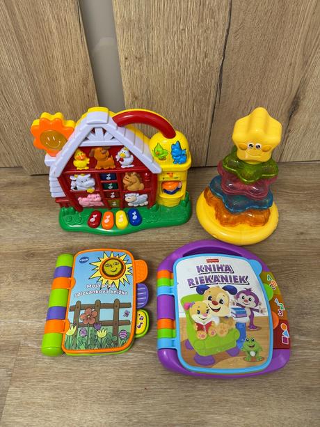 Rôzne hracie hračky fisher price, v-tech,
