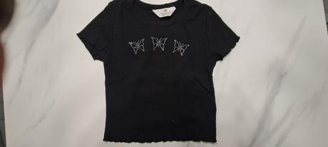 Tričká crop top, h&m,134