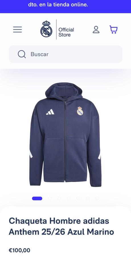 Pánska bunda adidas zne - orig (real madrid),veľ.l, adidas,l