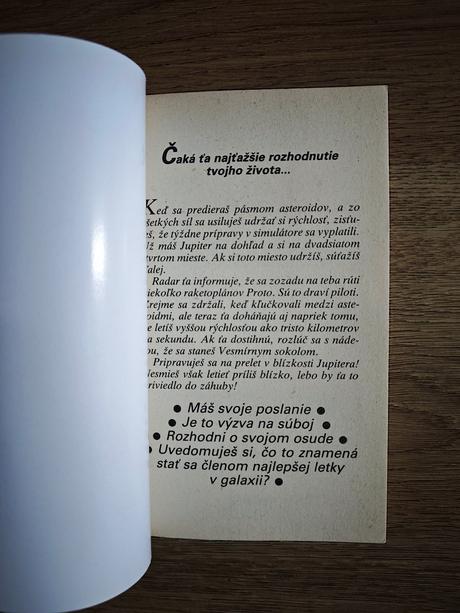 Vesmírni sokoli vyber si vlastné dobrodružstvo,