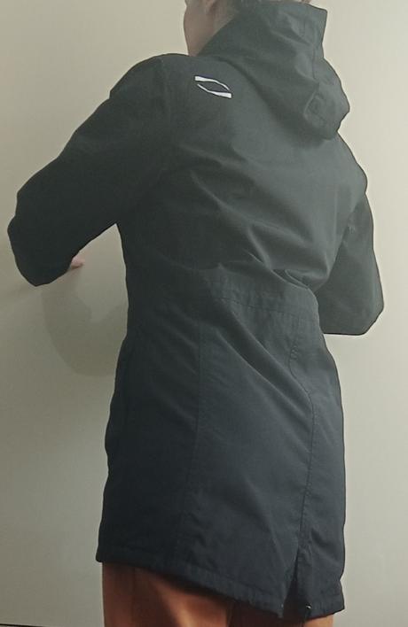 Skvelá dlhá prechodná bunda 36/38, s