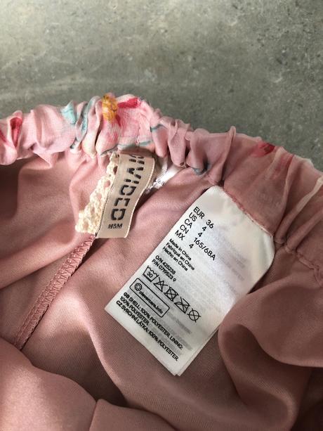 Plysovaná skladaná sukňa h&m, h&m,s