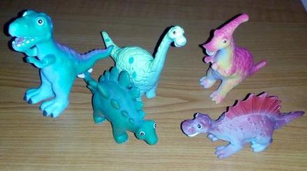 Pestrofarebné jaštery, 6 ks,