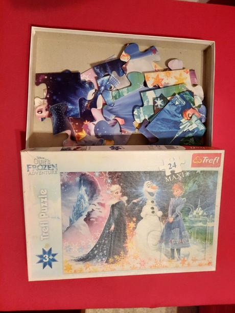 Veľké puzzle frozen, 