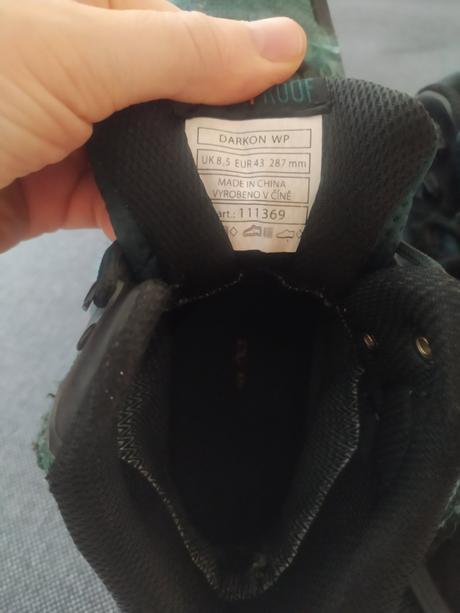 Turistické topánky, 43