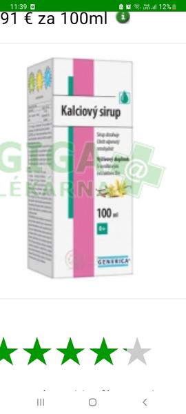 Máte skúsenosti s kalciovým sirupom Vanilka?