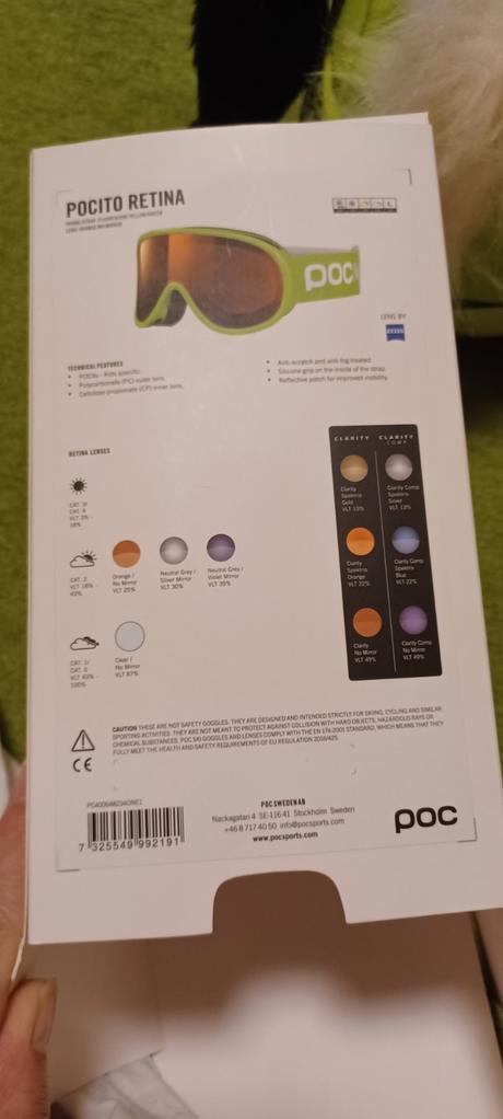 Lyziarske okuliare poc ito retina, 