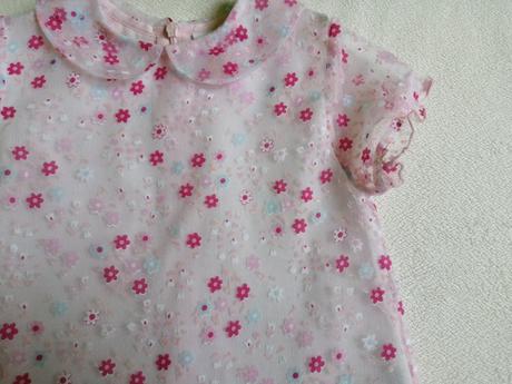 Bledoružové šaty, fagottino,92