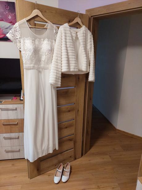 Svadobné šaty, veľkosť.46-48, 46