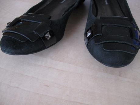 Čierne  zamatové baleríny, 37, 37