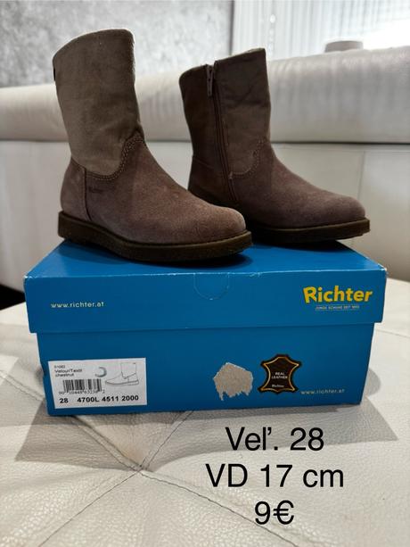 Detské kožené čižmy, richter,28