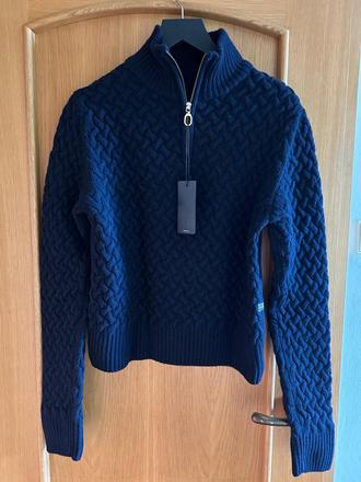 Vlnený tmavomodrý rolákový pulover zn.g-star raw, g-star raw,m